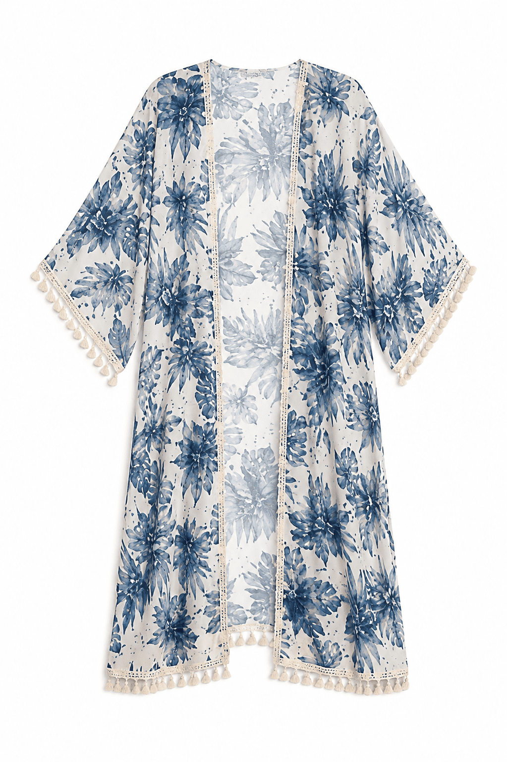 Tropical Breeze Floral Beach Kimono - Image 4