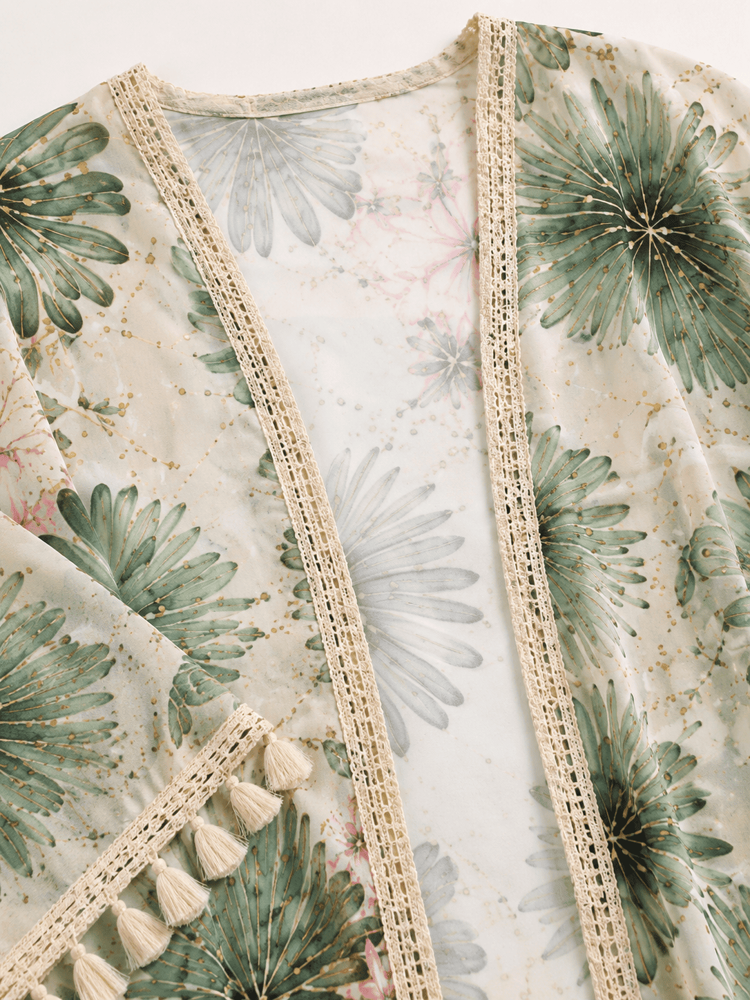 Tropical Breeze Floral Beach Kimono - Image 10