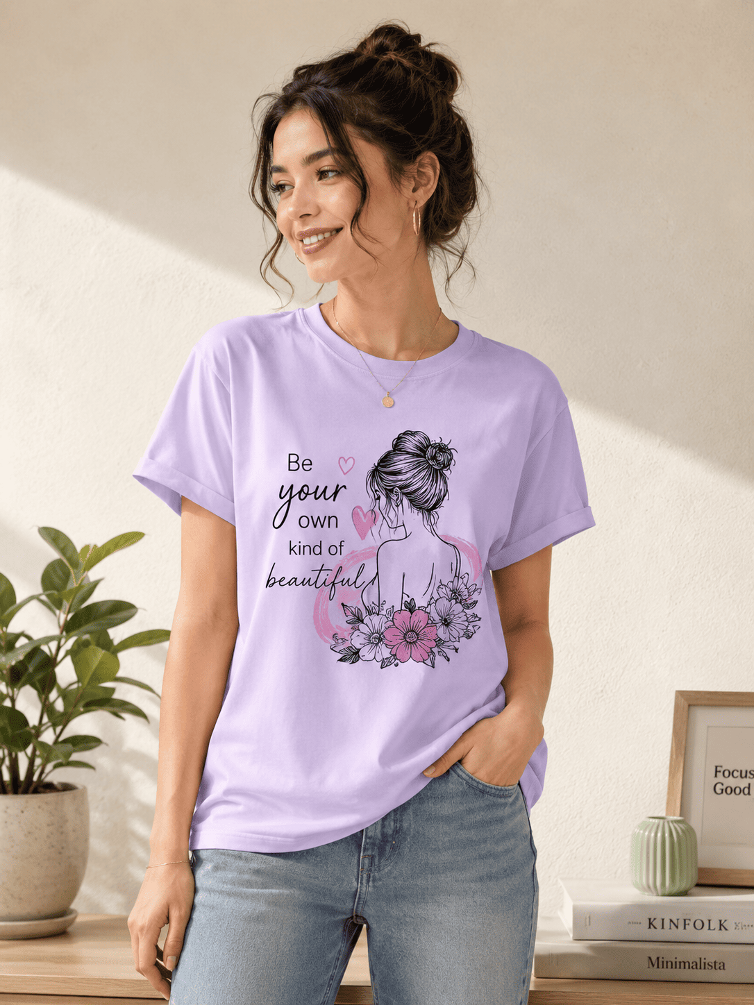 Twisther Women's “Be Your Own Kind of Beautiful” Graphic T-Shirt