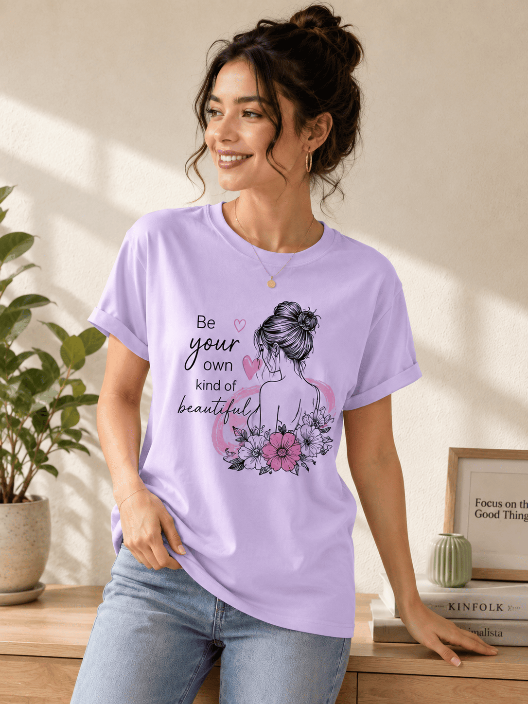 Twisther Women's “Be Your Own Kind of Beautiful” Graphic T-Shirt - Image 2