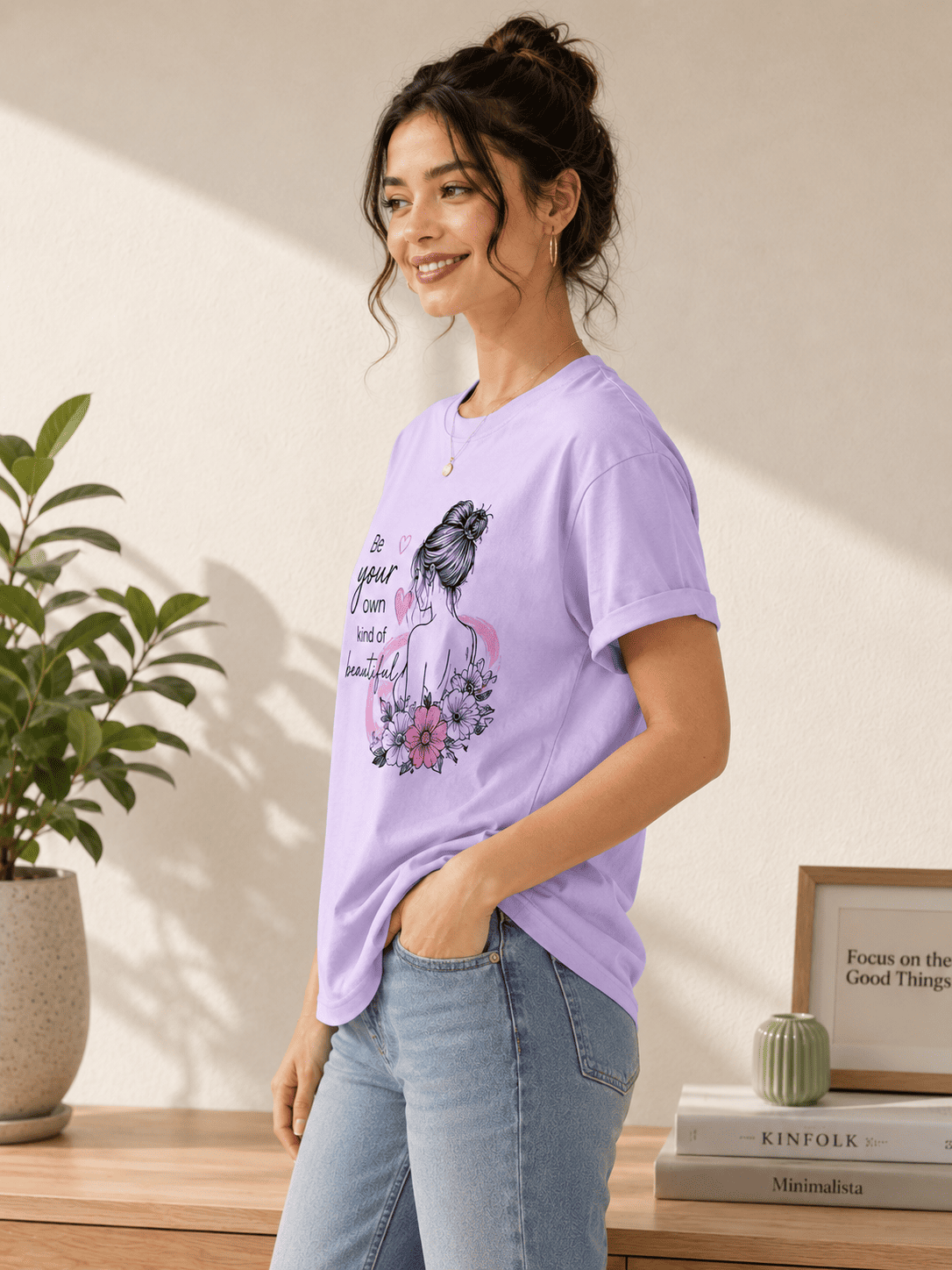 Twisther Women's “Be Your Own Kind of Beautiful” Graphic T-Shirt - Image 3