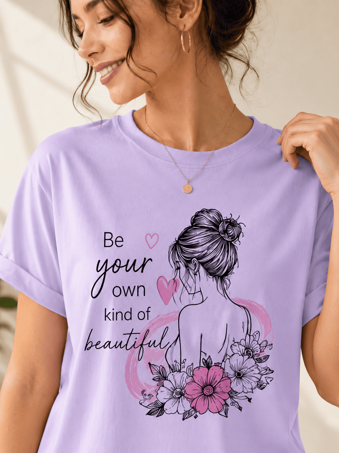 Twisther Women's “Be Your Own Kind of Beautiful” Graphic T-Shirt - Image 5
